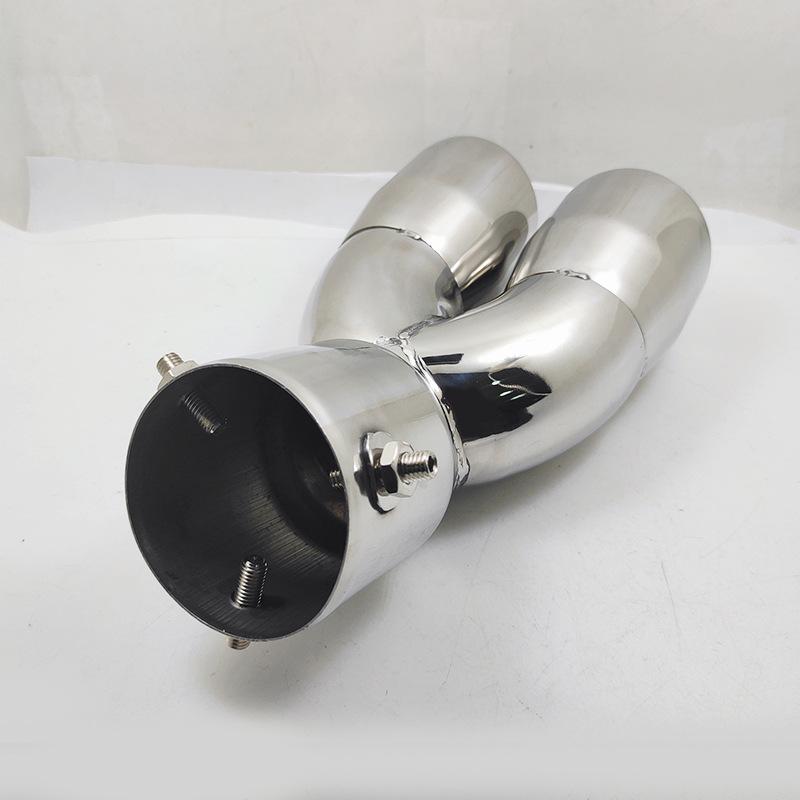 Серебристый выхлопной патрубок для Hyundai Mistra '09-'22, Toyota Highlander, Mazda Axela