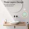 Cartoon quick-drying hand towel, made of soft absorbent coral fleece, with a hanging ring, suitable for cute kitchens and bathro