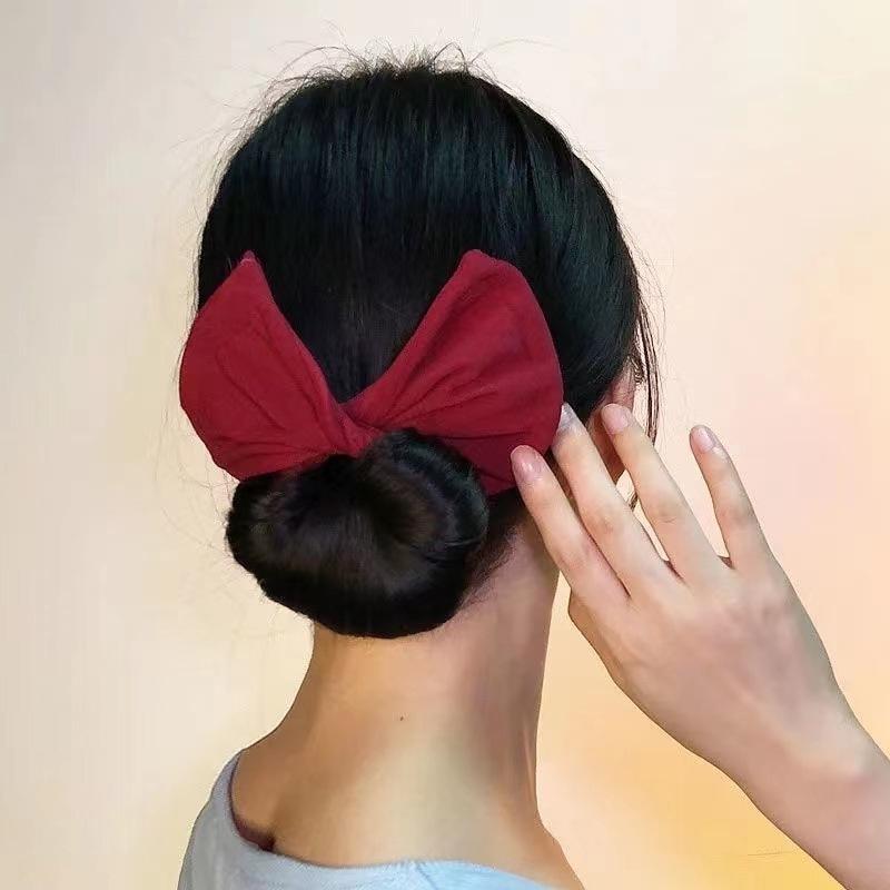 Новая Мода Элегантный Создатель Резинки для Волос Женские Летние Узловые Проволочные Повязки на Голову Принт Волшебные Кольца для Закатки Хвост Французский Твист Прическа Формирователь Создатель