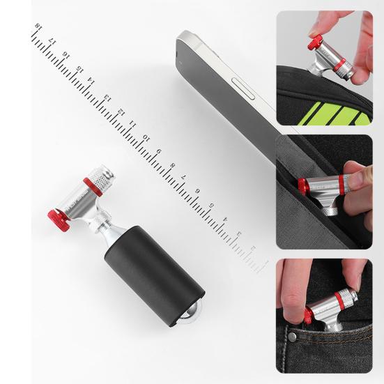 Bike CO2 Inflator Adapter for Presta for Schrader Valve Portable MTB Road Mountain Bicycle Tire Pump Inflatable Bottle Connector Nozzle Bike