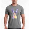 Rainbow Hare TShirt Summer Casual Cotton Tee Oversized Streetwear Tops Vintage Graphic Print Loose Fit Short Sleeve