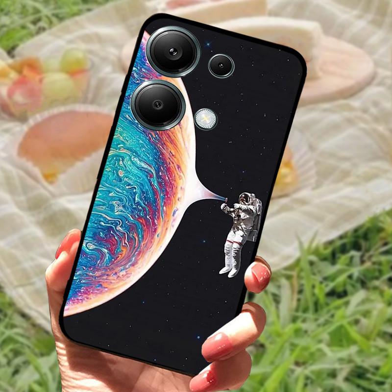 Чехол для Poco M6 Pro 4G Чехол Poco M6 4G Силиконовый Мягкий Мраморный Бампер Coque для Xiaomi Poco F6 Redmi Turbo 3 5G Защитные Fundas