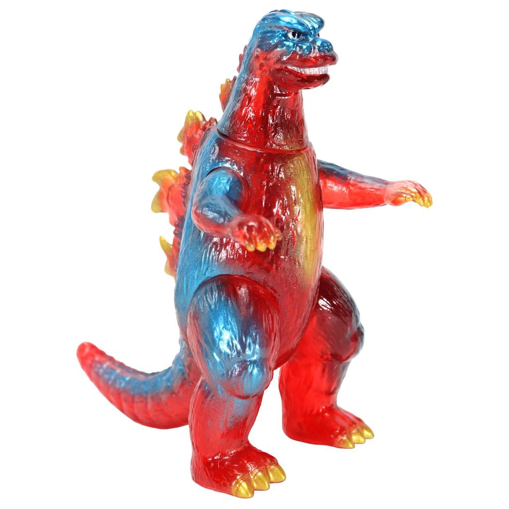 Character Content Production CCP Series Годзилла Ретро Красный Прозрачный Приблизительно 120 мм ПВХ Фигурка (КПК) Средний размер [14-е издание] (1974) Вер.