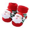 Terry Socks for Infants 0-12 Months Christmas Pattern Warm Cotton Socks Warm & Protective Socks for Indoor & Outdoor Use