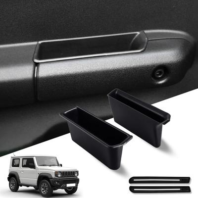 Карманы для дверных ручек Futwod для Suzuki Jimny JB64 JB74 и Jimny Sierra 2020 2021 2022 2023 Индивидуальный дизайн для небольших дверей Индивидуальное хранение Водитель автомобиля