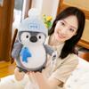 Adorable Penguin Chef Plush Holding Fish - Stuffed Toy & Gift