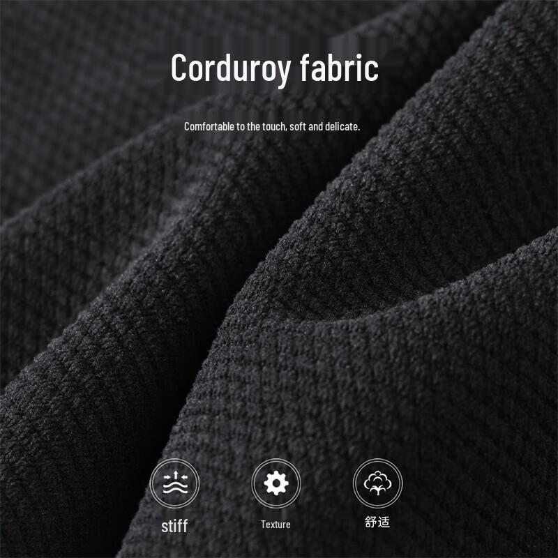 MARK FAIRWHALE Men's Thickened Corduroy Fleece-Lined Tapered Casual Pants