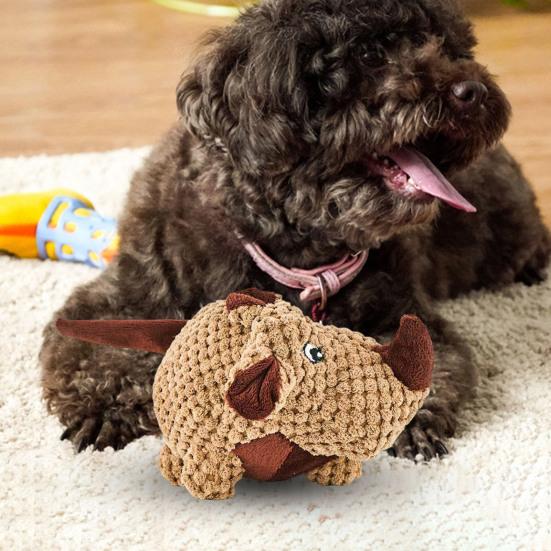 Мягкая игрушка для собак в виде животного Интерактивная неразрушимая игрушка для собак Мягкие игрушки Жесткая жевательная игрушка