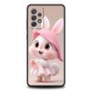 Милый Кролик в Фиолетовой Шляпе Чехол для Телефона для Samsung Galaxy A15 A14 A25 A54 A34 A51 A71 A72 A73 A32 A52 A52S A21S 5G TPU Чехол