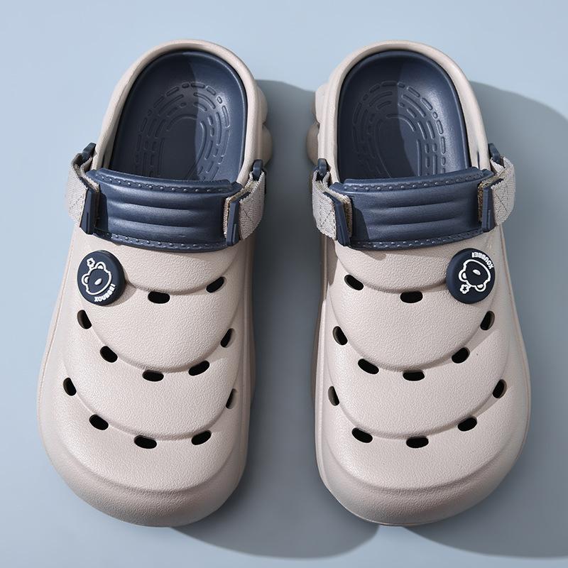 Hole Shoes Men's Summer New Thick-soled Casual Non-slip Outer Wear Beach Bag Head Couple Sandals