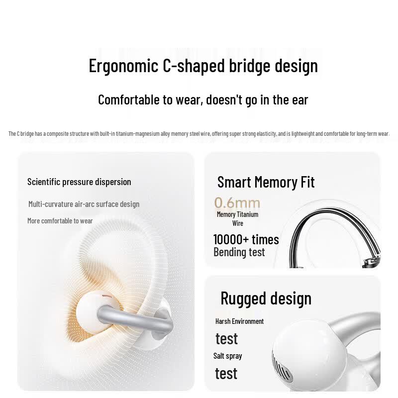 Ugreen S6 Pro Open-Ear Clip-On Bluetooth Earbuds