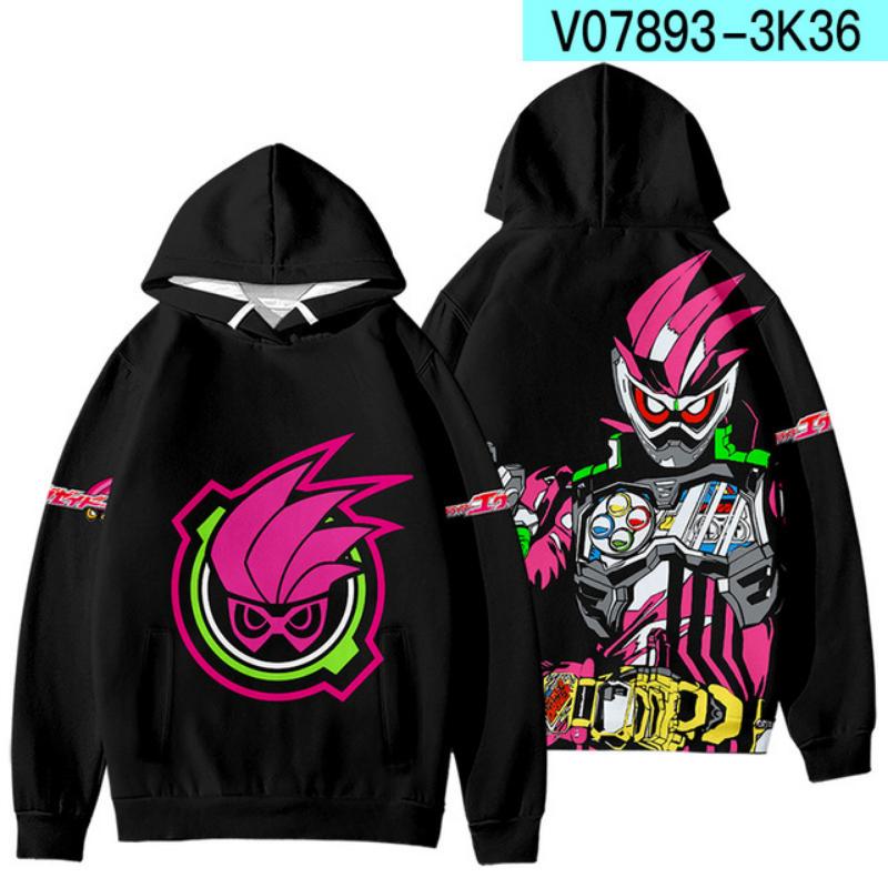 2025 Новый Камен Райдер 3D-печать Мужские/Женские Осенне-Зимние Аниме Толстовки Свитшот Толстовка с Длинным Рукавом Харадзюку Мультяшные Топы