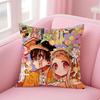 anime fantasy JJibaku SShounen HHanako Cushion Cover Pillow Case Soft Friendly Fabric  Concealed Zipper