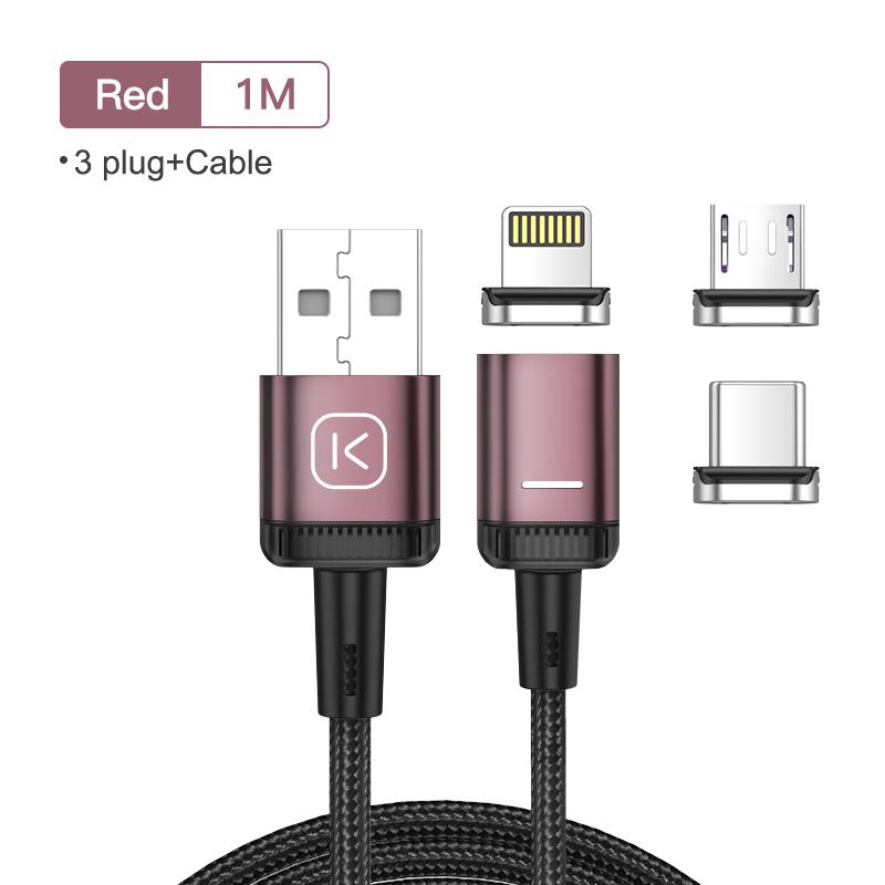 Зарядный кабель Kuulaa с магнитной головкой на выбор