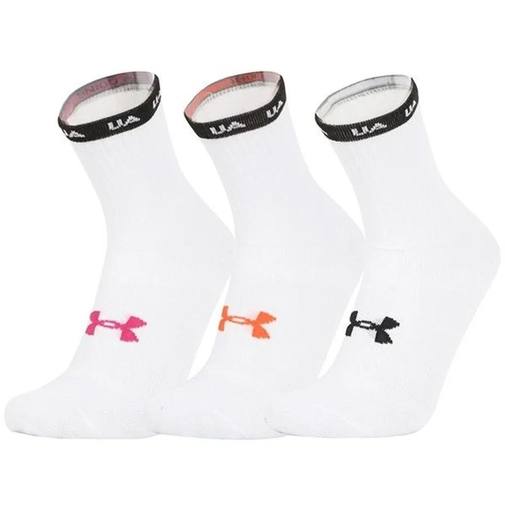 Under Armour 1382942-100 UA Essentials Novelty Crew Socks 3-Pack