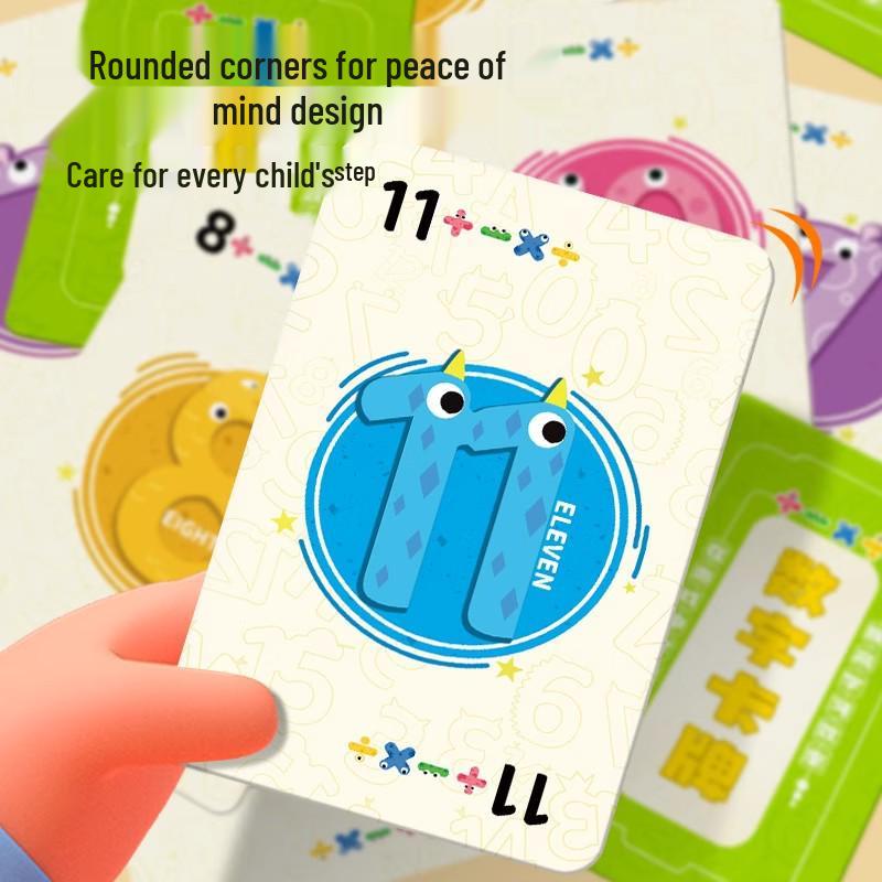 Digital Math Card Game for Children: Early Education in Addition, Subtraction, Multiplication & Division