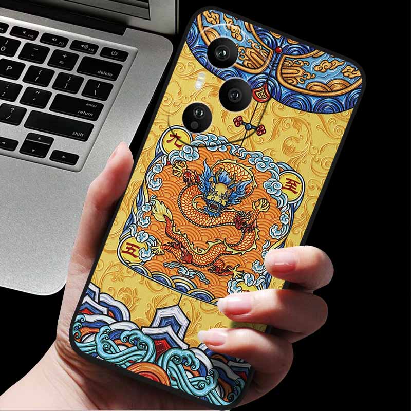 Рельефный чехол для Honor 400 / 400 Pro / 400 Lite 3D Рельефный тисненый Ретро Силиконовая задняя крышка для Honor 400 Pro 400 5G Мягкий тисненый
