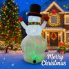 7.8FT Xmas Inflatable Yard Decor LED Snowman Christmas Tree Home Decoration Ornament Festive Toy Gift Supplies Holiday Decor