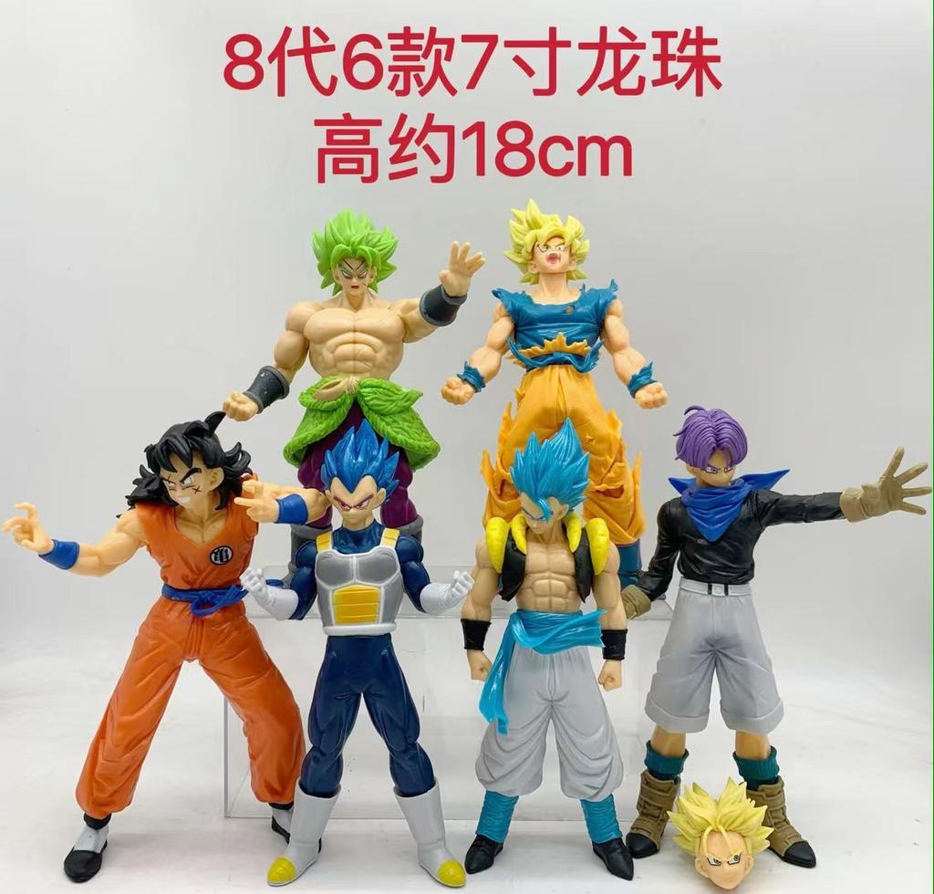 18 см 6 шт. Dragon Ball Z Super Goku Вегета Маджин Буу Фриза Бирус Вис Марк Карин Готенкс ПВХ Фигурки Аниме Коллекционная Модель