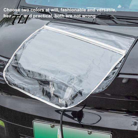 Waterproof Electric Vehicle Charger Protector Rain Cover for Charging Port, Port Protective Durable EV ,Transparent Outdoor Magnetic Vehicles
