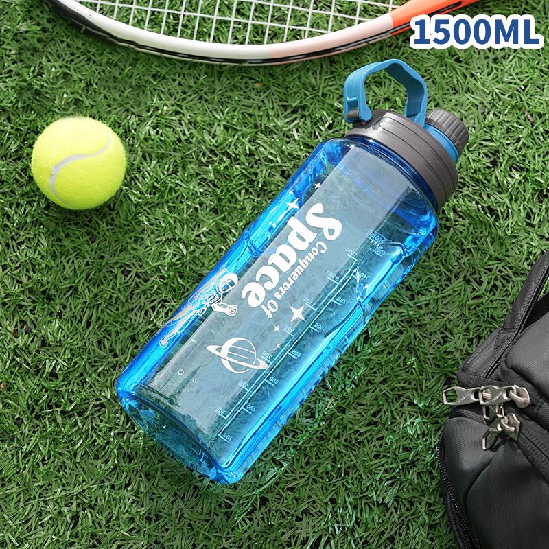 Портативная дорожная спортивная бутылка для воды большой емкости, не содержащая бисфенол-А, герметичная бутылка-шейкер, пластиковая посуда для питья, для тура, спортзала, для взрослых, универсальная