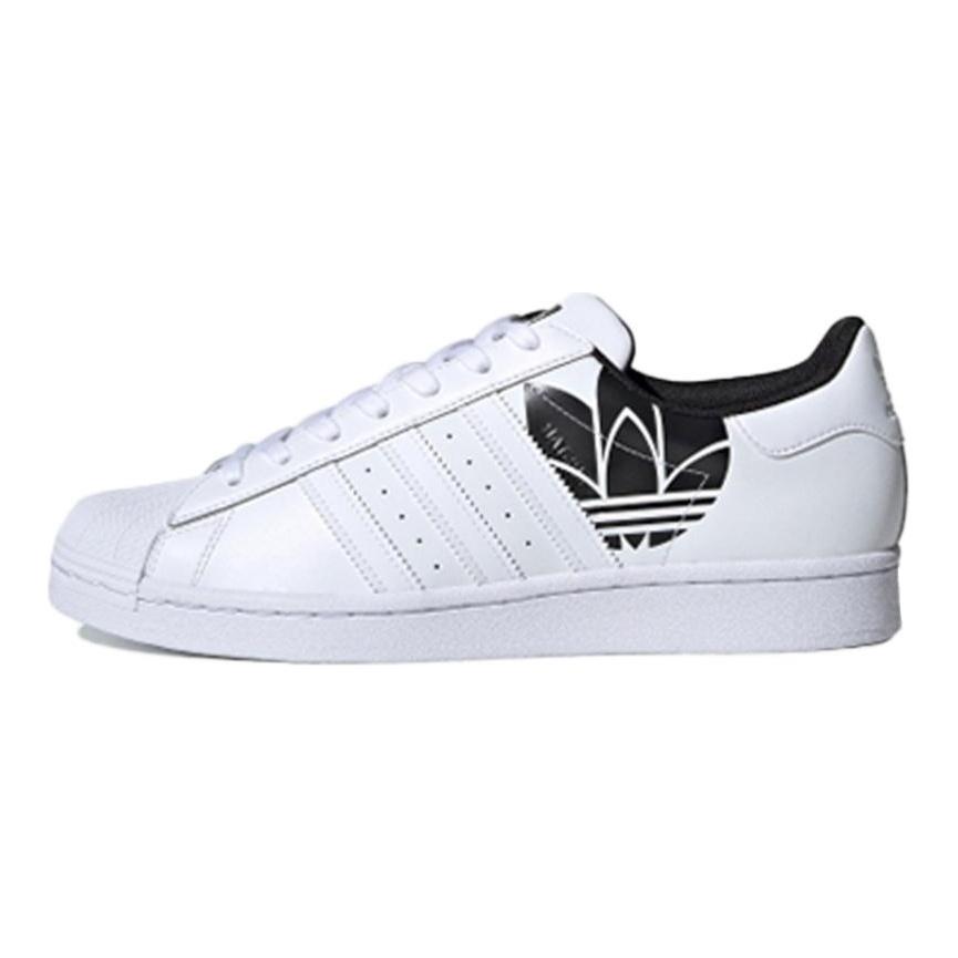 adidas Кроссовки Superstar Белые Черные Трилистник FY2824