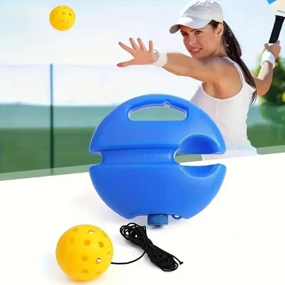 Blue Base Pickleball Trainer Creative Pickleball Training Aids Tennis Trainer  Indoor Sports