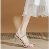 Women's Shoes Fashion Casual Stiletto Sandals 2024 Summer Elegant Outdoor High Heel Crystal Sandals Sexy Party Shoes