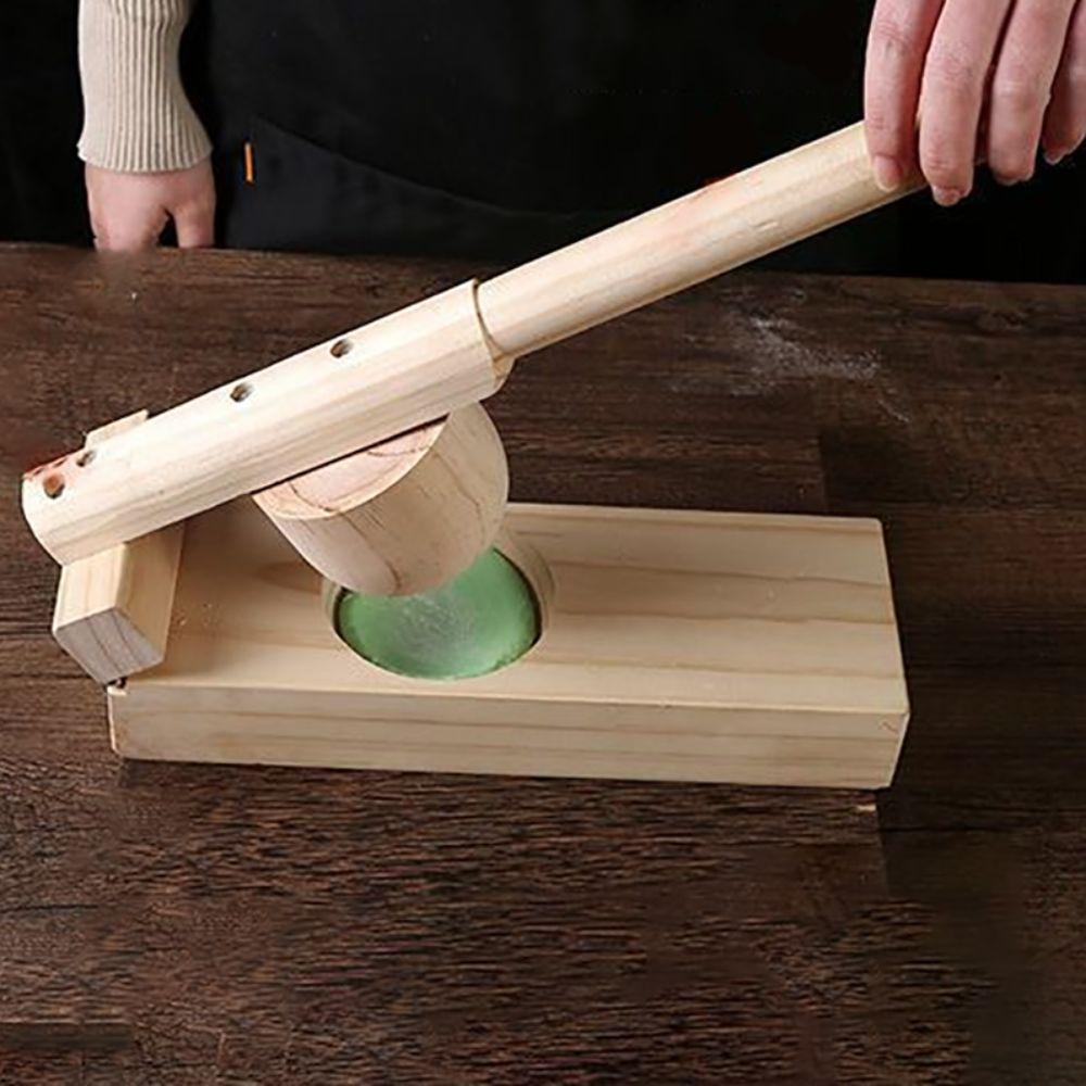Hand Press Mochi Skin Maker Manual Dough Presser Kitchen Accessory Qingtuan Ball Mould  Dessert
