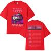 2026 Ed Sheeran Loop Tour Global Tour Mercah Tshirt Unisex Unisex New Fashion Crewneck Cotton Tee Street Loose Casual Oversized Top