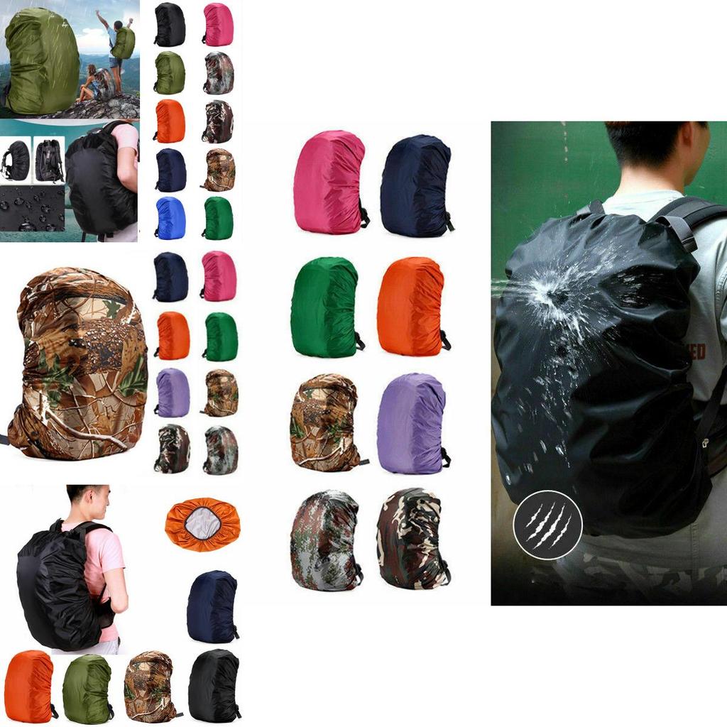 35л-80л Водонепроницаемый Пылезащитный Портативный Рюкзак для Кемпинга Дорожная Сумка с Дождевиком для Приключений на Открытом Воздухе