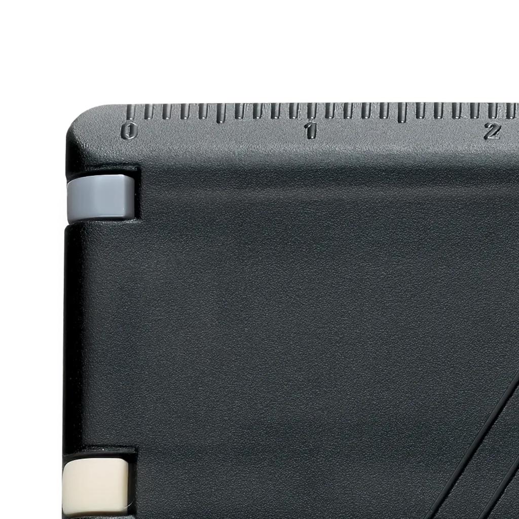 VICTORINOX SwissCard Уход за ногтями Полупрозрачный с 13 функциями Стеклянный напильник для ногтей Инструмент для помощи ногтям, Черный, (Пилка для ногтей, Полировщик, Пилка, Ножницы), Экстренная/Первая