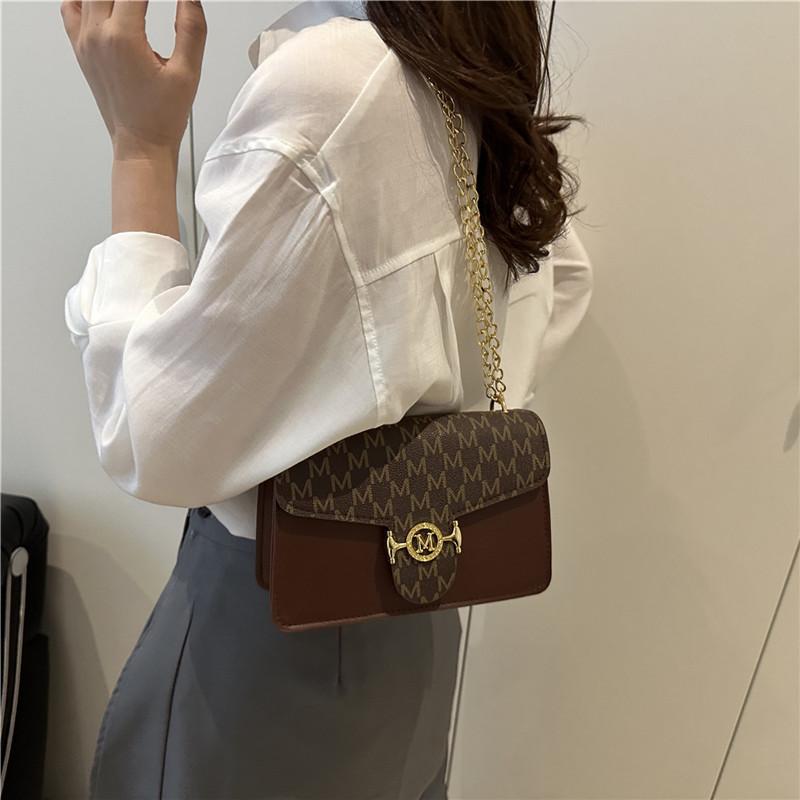 New National Style Versatile Casual Texture Retro Messenger Bag Fashion Printing Trend Chain New Chinese Shoulder Bag Women