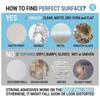 Firm Secure Paste Puzzle Mirror Growth Chart Foldable Design Height Measurement Tool  For Wall