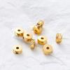 50 шт./лот 4 мм 5 мм 6 мм 14K 18K Позолоченная латунь Плоские круглые бусины-разделители Круглые бусины с диагональным срезом Принадлежности для изготовления ювелирных изделий своими руками