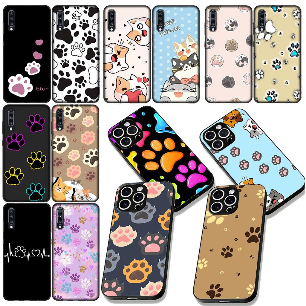 Cute Dog Cartoon Paw Cat Protective Cover for Apple iPhone 12 13 Mini XS 11 Pro Max 7 8 Plus XR SE 2022 SE3 + 8+ Phone Case