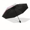 Little Twin Stars, Cloud Automatic opening and closing folding umbrella with 8 rib frame and compact travel design, perfect for all occasion