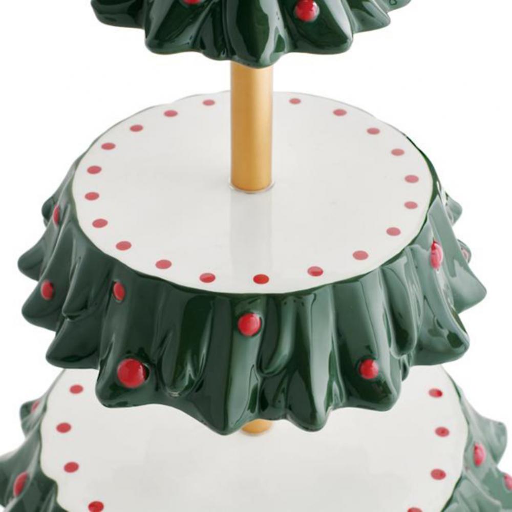 Christmas Tree Dessert Plate New Year Decoration Snack Bowl Food Tray Twin City Bracket Cake Fruit Candy Party Supplies