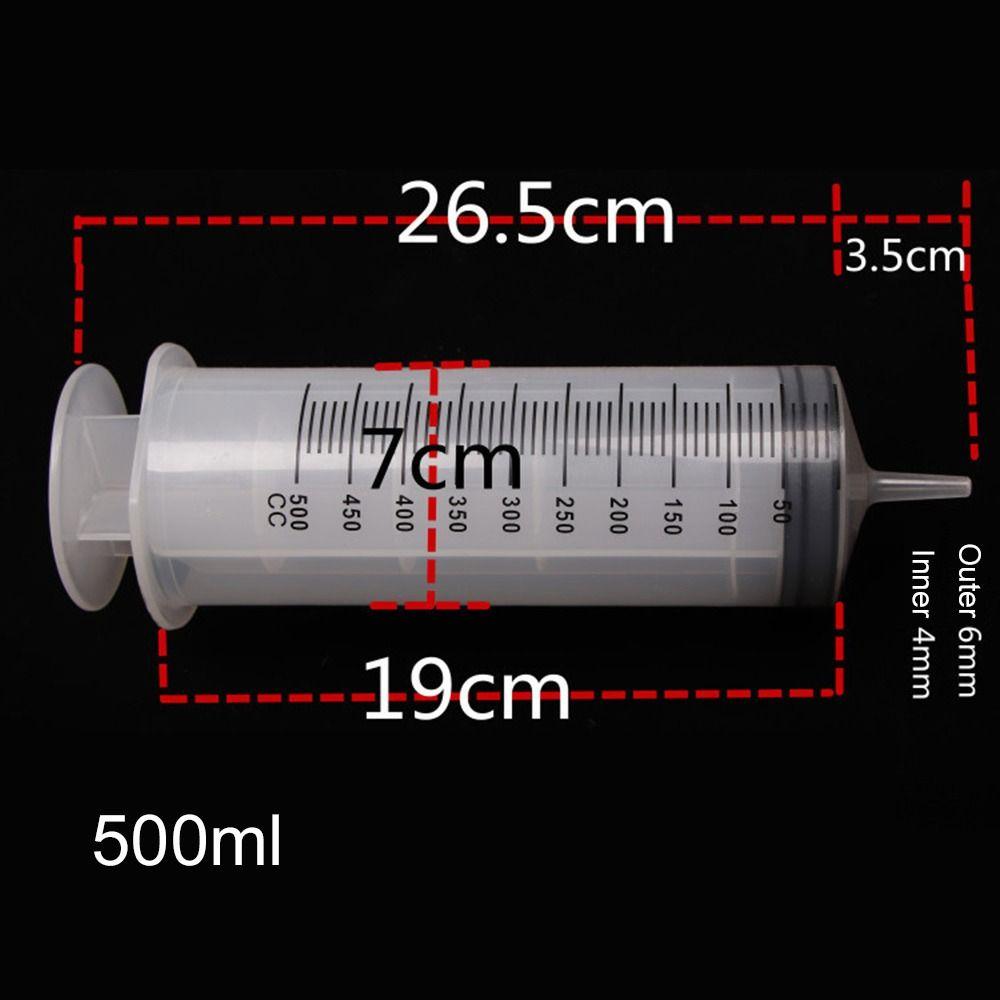 150ml-500ml Reusable Syringe Syringes Pump Measuring 1.3m Tube Feeding Ink Big Syringe Hydroponics Nutrient Large Capacity