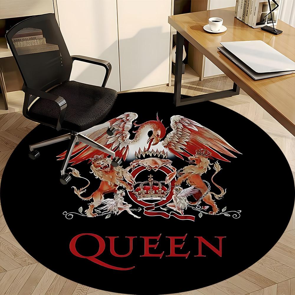 1 шт. Круглый ковер Queen Music Office, Под офисные стулья, Спальня, Гостиная, Домашний декор a1022279