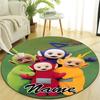 Personalized T-Teletubbies Round Chair Office Rug - Perfect for Mat, Office Chair & More - Ideal Gift for Birthdays and Holidays