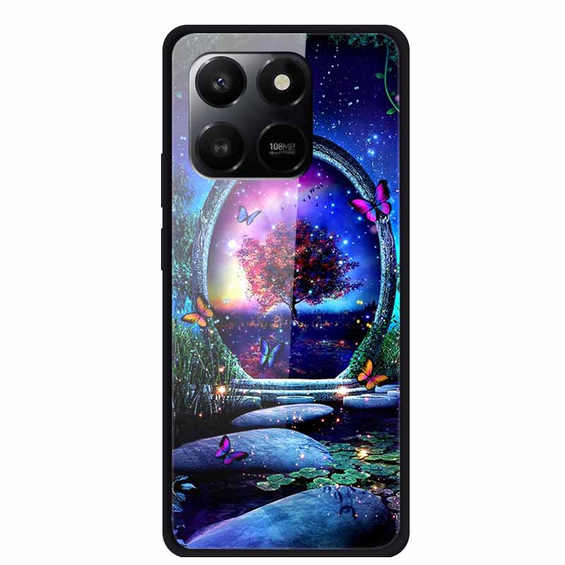 Стеклянная задняя крышка 6,77" для Honor 400 Smart X7d 2025 Чехол Закаленное стекло Чехол для Honor Play 10T 5G Чехол Защитные Fundas Чехлы