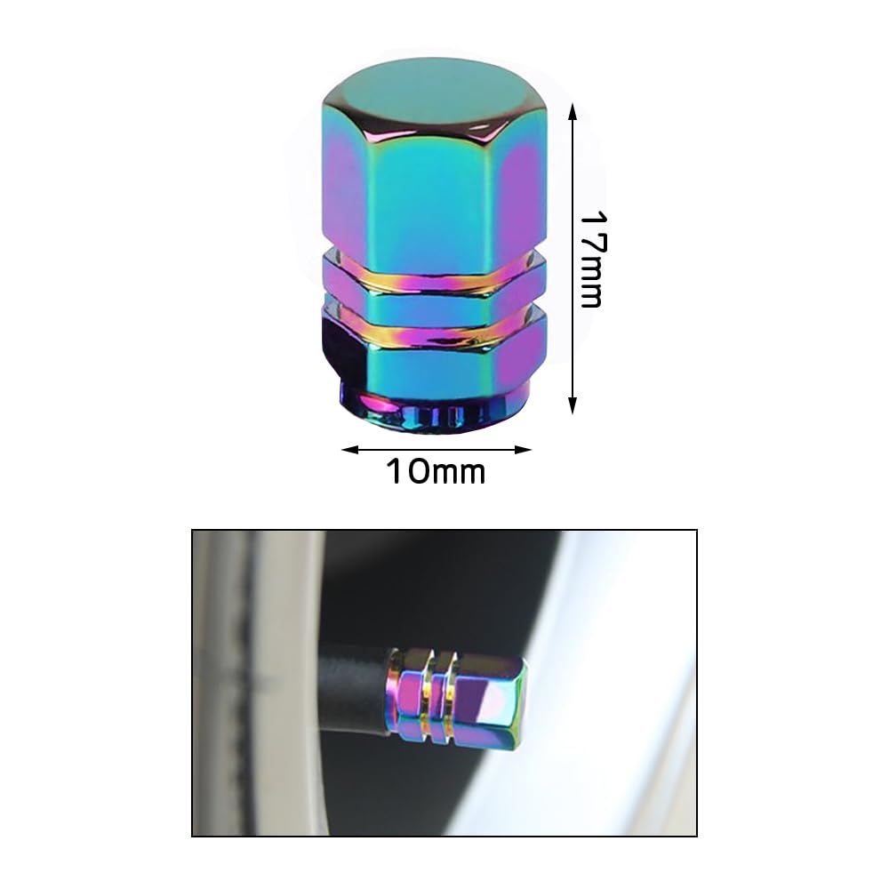 LIANHATA Tire Air Valve Caps Set of 4 Tire Wheel Air Valve Cap Cover