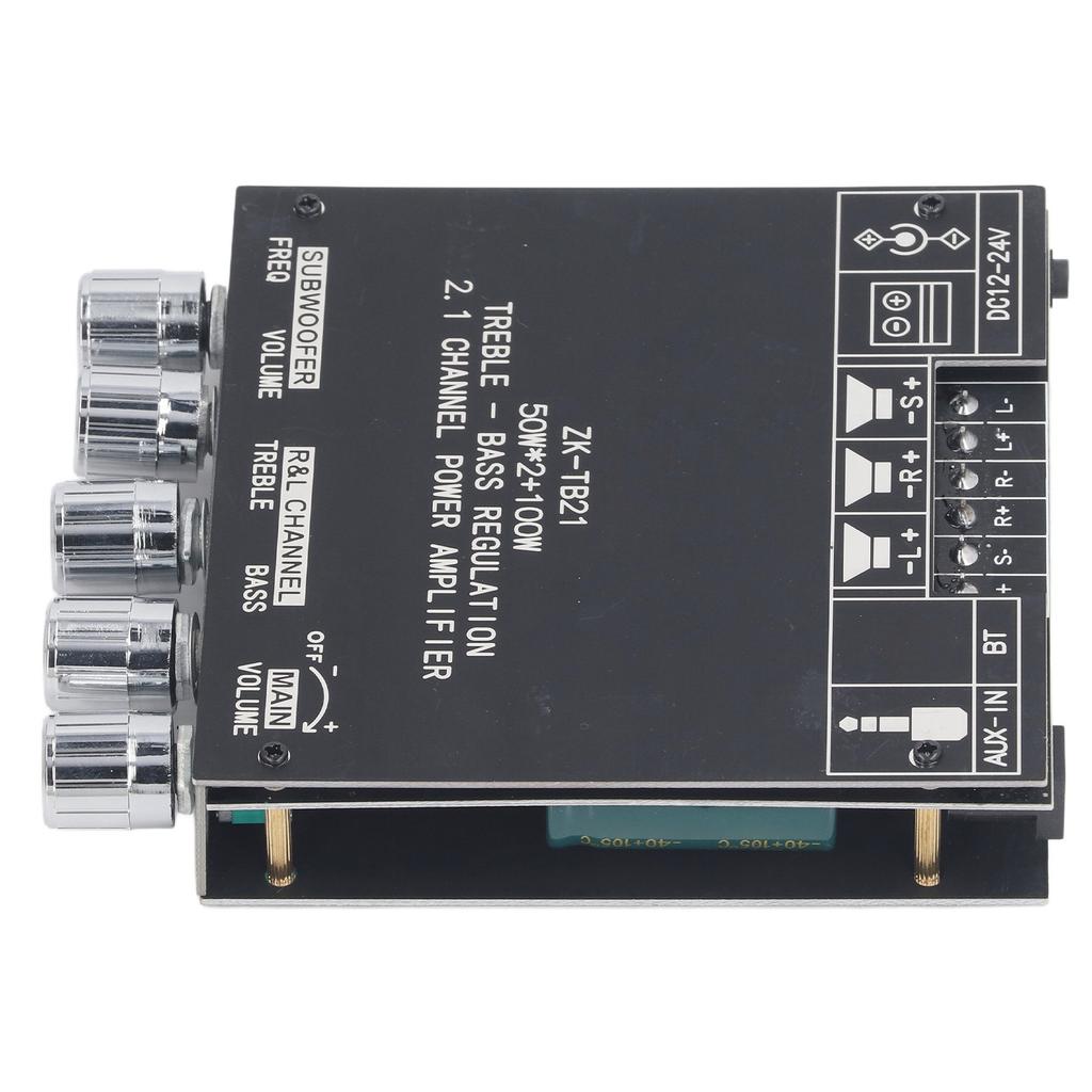 Модуль усилителя мощности звука 2.1 канала BT DIY беспроводной динамик цифровая плата усилителя мощности