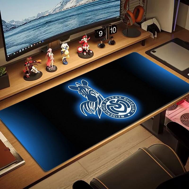 MSV Duisburg Коврик для мыши большого размера Большое игровое коврик-подушка для стола Нескользящий для ноутбука планшета Большой коврик для мыши XXL Коврик Мини-ПК Игровой коврик С заблокированным краем