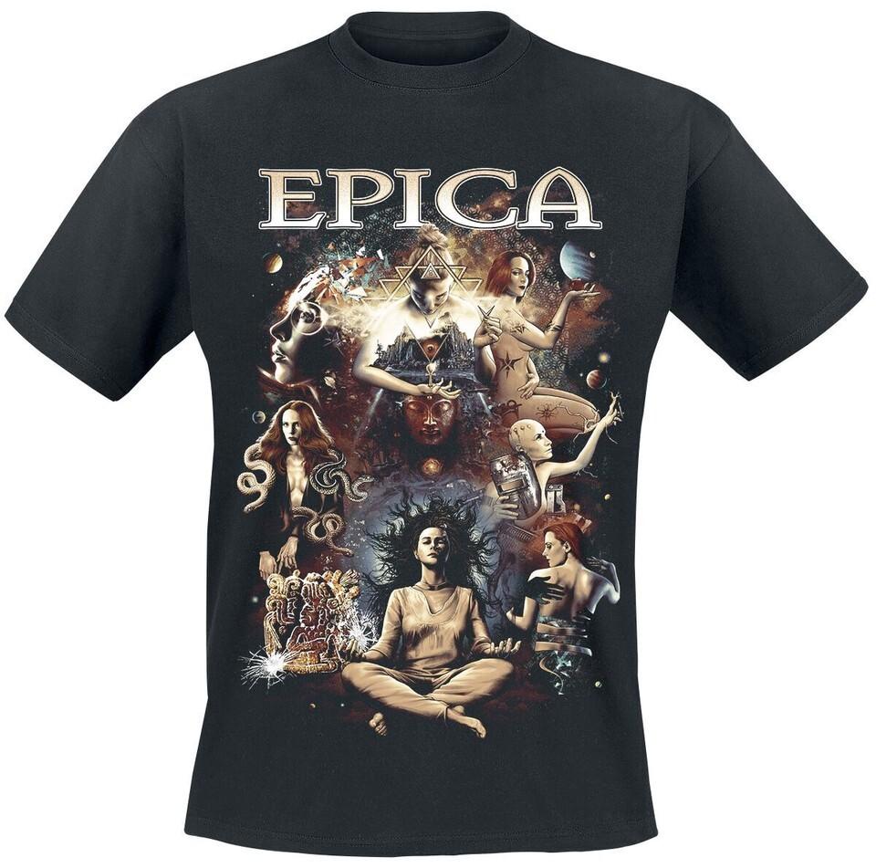 Винтажная футболка Epica Черная с черным принтом Для мужчин Все размеры S-234XL T-shirt T1842 Унисекс Футболка