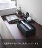 Yamazaki Jitsugyo Paper Towel Case with Lid Black Approx. W26 X D13 X H8cm Tower Paper Towel Tissue Case 4762