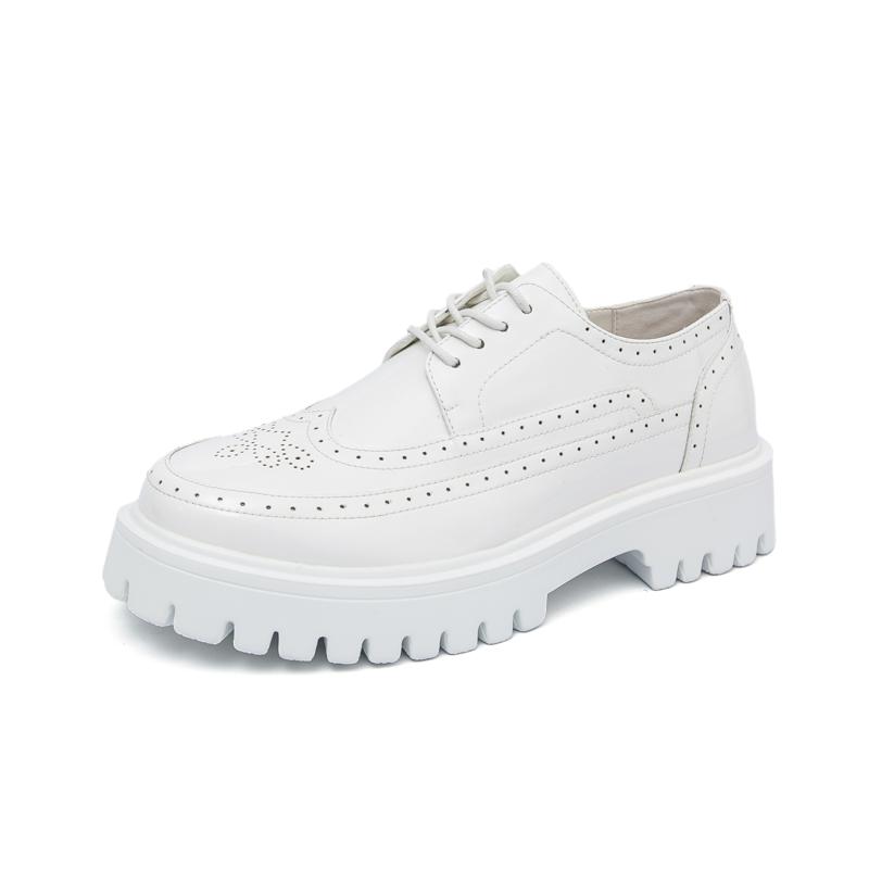 Fashion Korean Style Men's Design Thick Soled Men Casual Oxford Golden Fashionable Round Toe Gathering Comic Exhibition Large Size Shoes