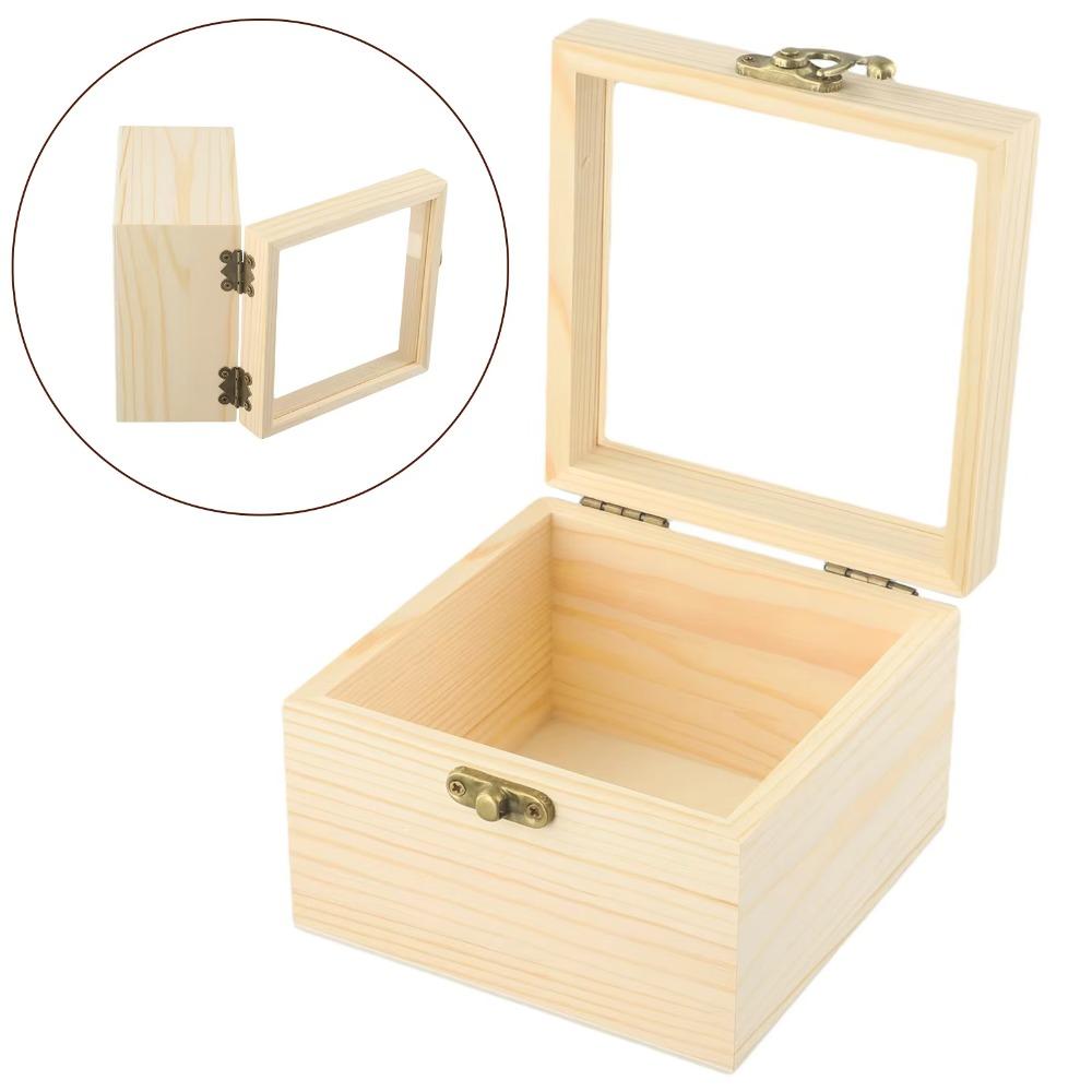 Retro Jewelry Box Rectangular Candy Display Box Display Rack Desktop Organizer Family