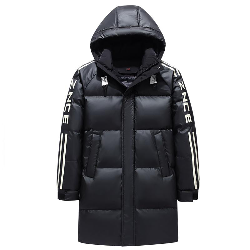 Unisex Winter Long Puffer Jacket For Men and Women 2023 New Thicken Warm 90% White Duck Down Coat Winter Hooded Parkas